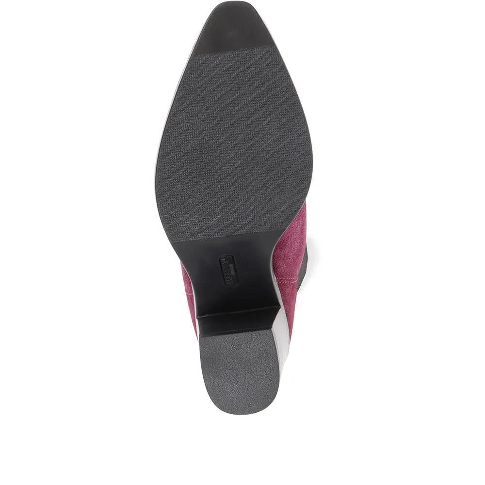 Clair Heeled Chelsea Boots - CLAIR / 322 538 - Purple sold by Jones Bootmaker product image thumbnail 5