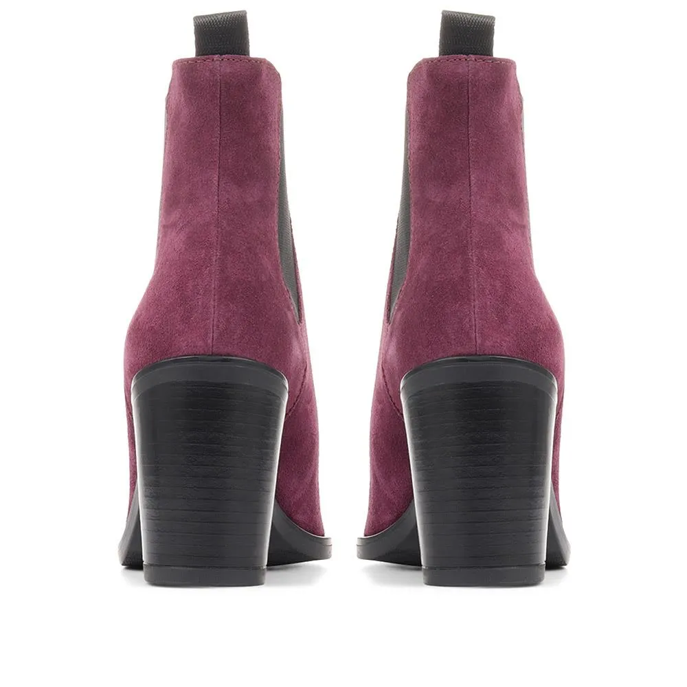 Clair Heeled Chelsea Boots - CLAIR / 322 538 - Purple sold by Jones Bootmaker product image thumbnail 3