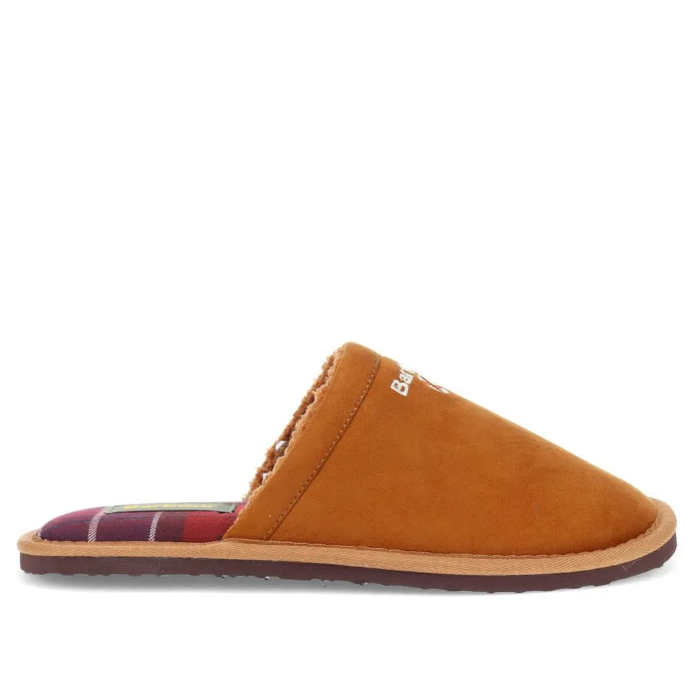 Cushioned Mule Slippers - BARBR40502 / 325 693 - Camel sold by Jones Bootmaker
