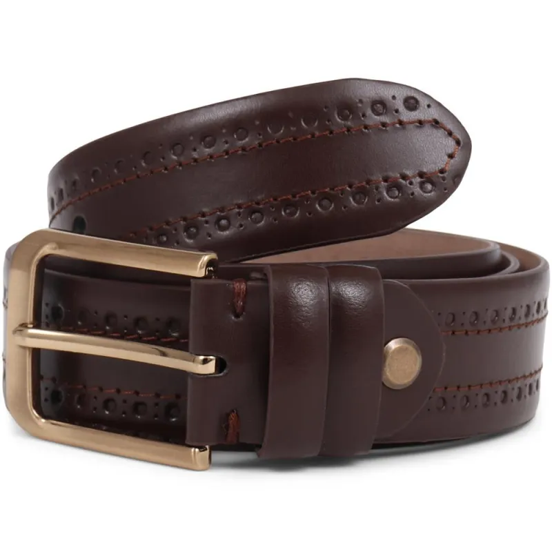 Urmston Leather Belt  - URMSTON / 325 625 - Dark Brown sold by Jones Bootmaker