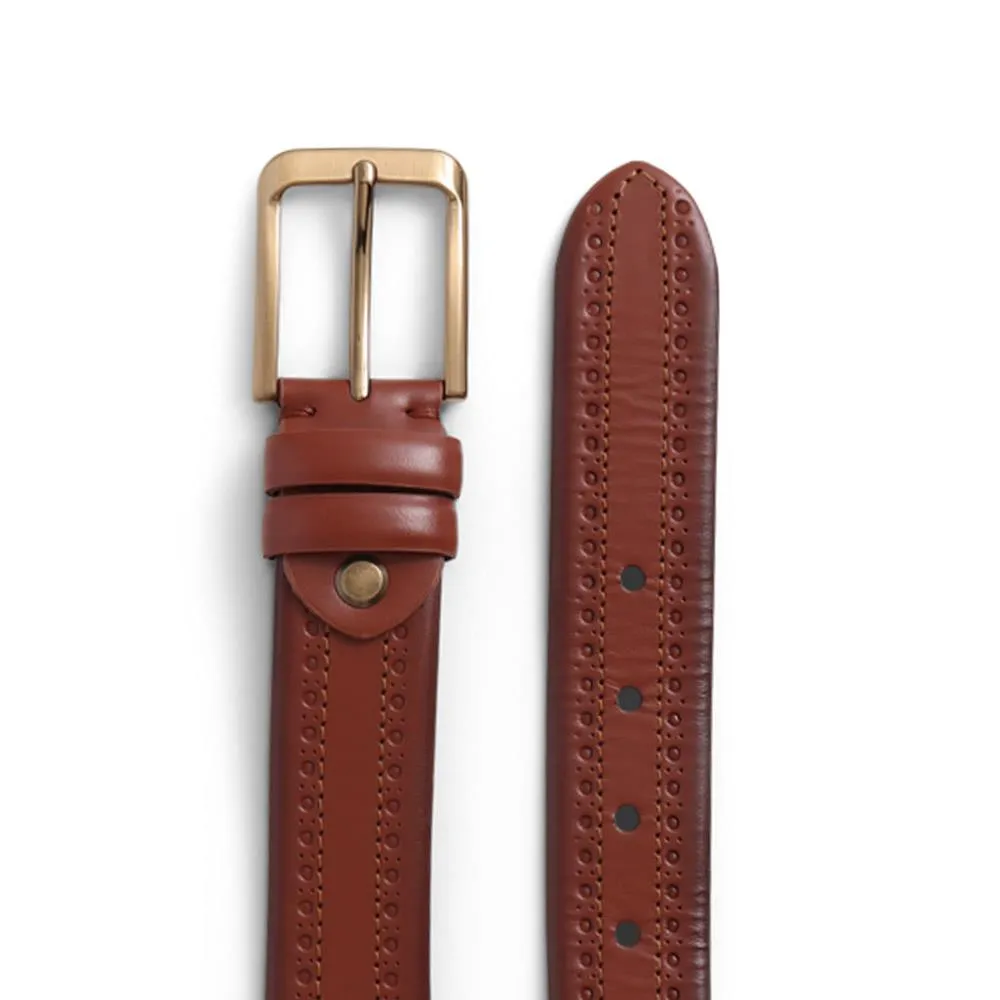 Urmston Leather Belt - URMSTON / 325 625 - Cognac sold by Jones Bootmaker product image thumbnail 2