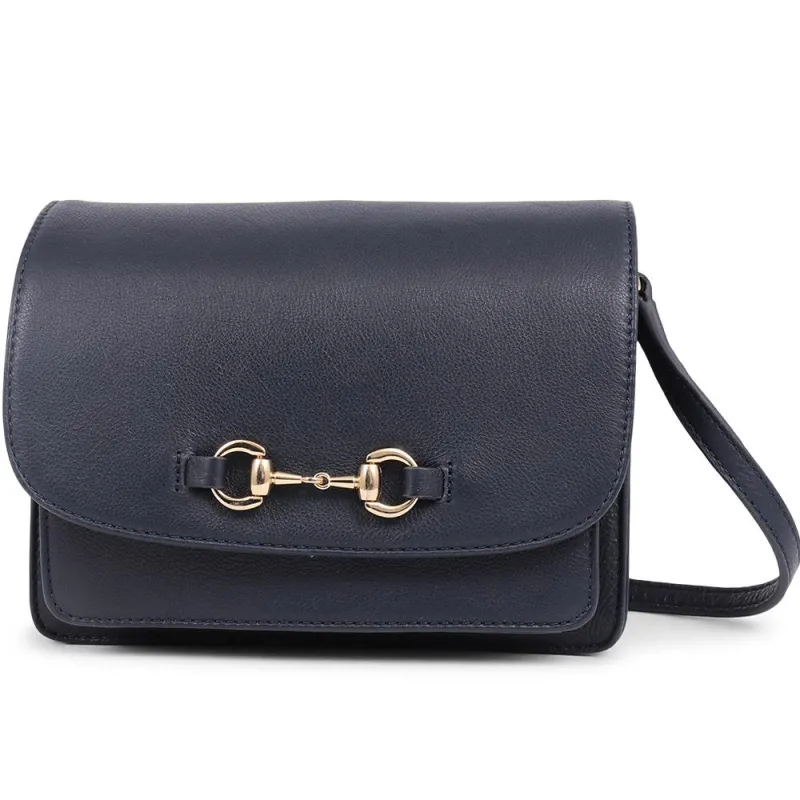 Vitoria Leather Crossbody Bag  - VITORIA / 325 464 - Navy sold by Jones Bootmaker