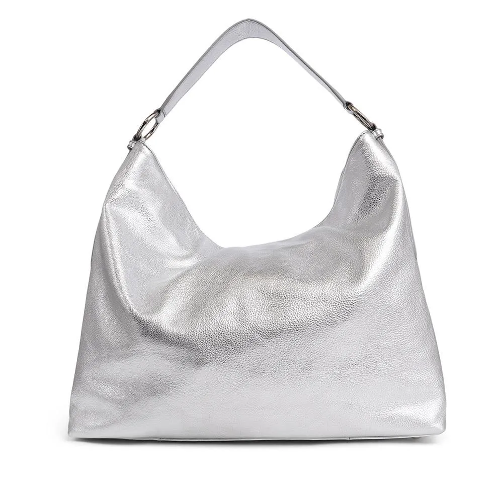 Violetta Leather Shoulder Bag - VIOLETTA / 325 463 - Silver sold by Jones Bootmaker product image thumbnail 2
