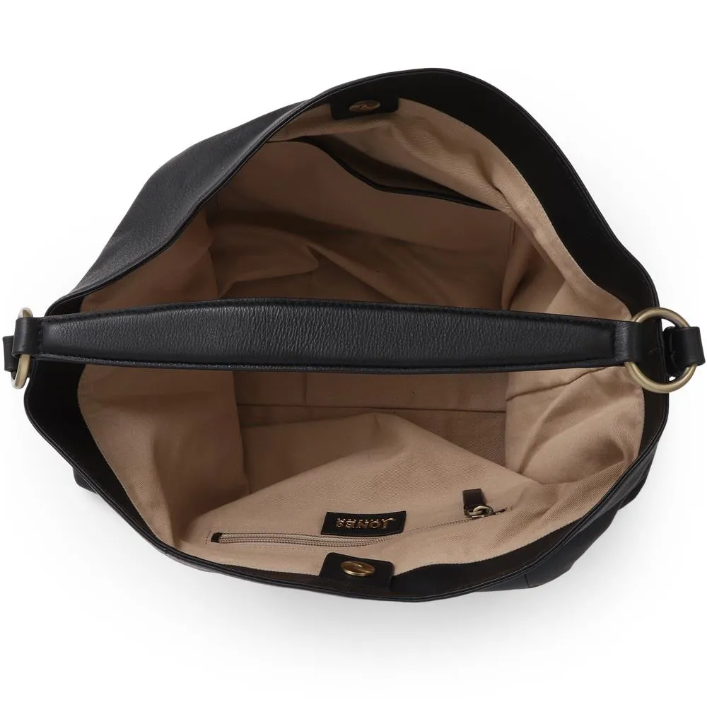 Violetta Leather Shoulder Bag - VIOLETTA / 325 463 - Black sold by Jones Bootmaker product image thumbnail 3