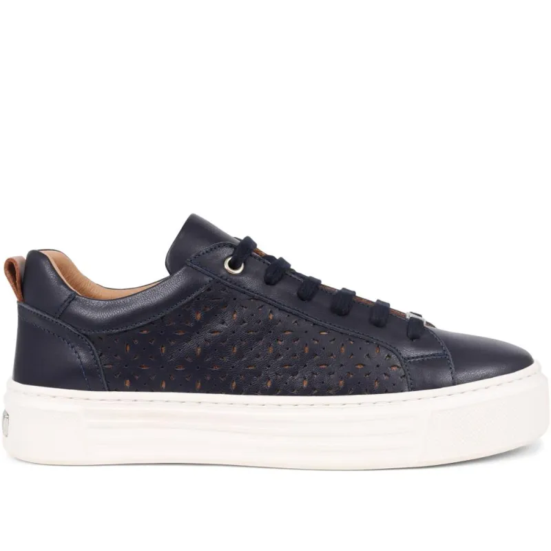 Ariella Cut Out Detailed Trainers - ARIELLA / 325 317 - Navy sold by Jones Bootmaker