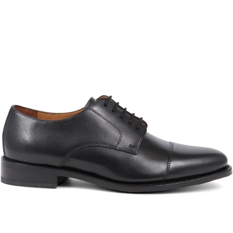 Bennett Leather Derby Shoes - BENNETT / 325 310 - Black sold by Jones Bootmaker