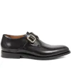 Aidan Leather Monk Shoes - AIDAN / 325 309 - Black sold by Jones Bootmaker