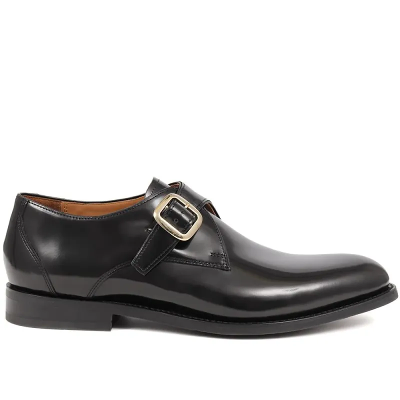 Aidan Leather Monk Shoes - AIDAN / 325 309 - Black sold by Jones Bootmaker