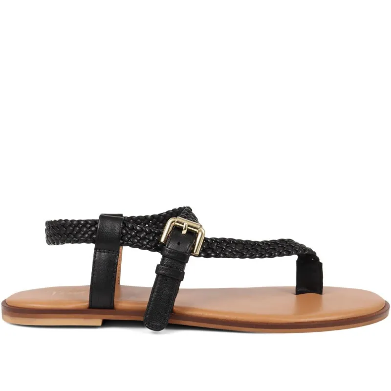 Gabrielah Toe-Post Sandals  - GABRIELAH / 325 306 - Black sold by Jones Bootmaker