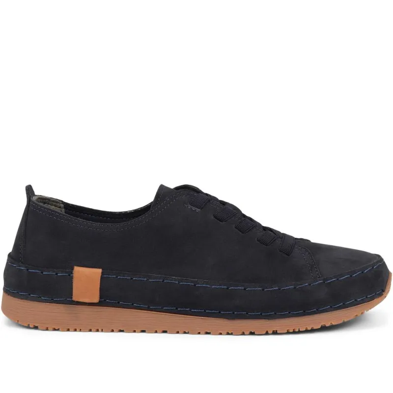 Amarilla Lace-Up Trainers  - AMARILLA / 325 235 - Navy sold by Jones Bootmaker