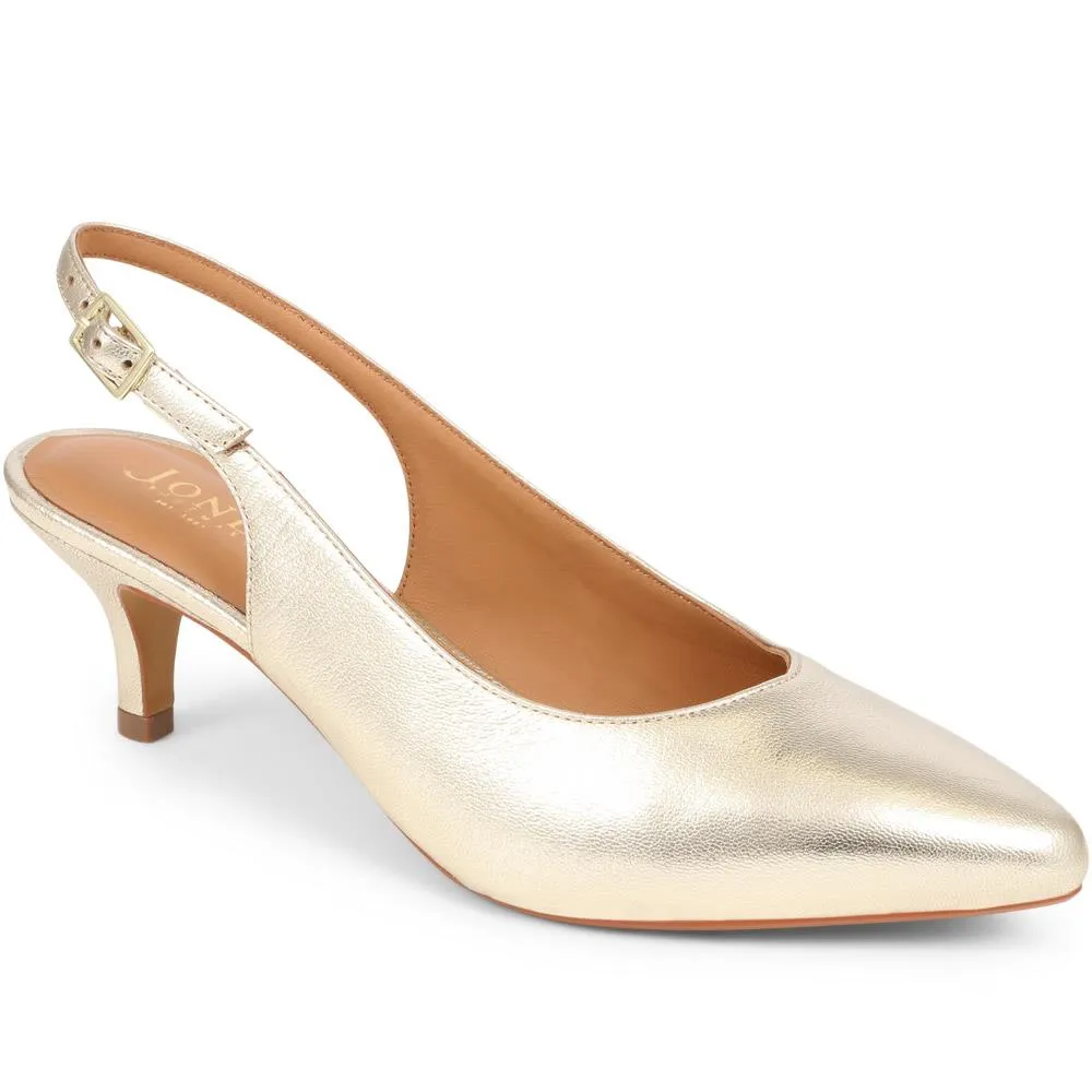 Zaria Slingback Heels - ZARIA / 325 142 - Gold sold by Jones Bootmaker product image thumbnail 2