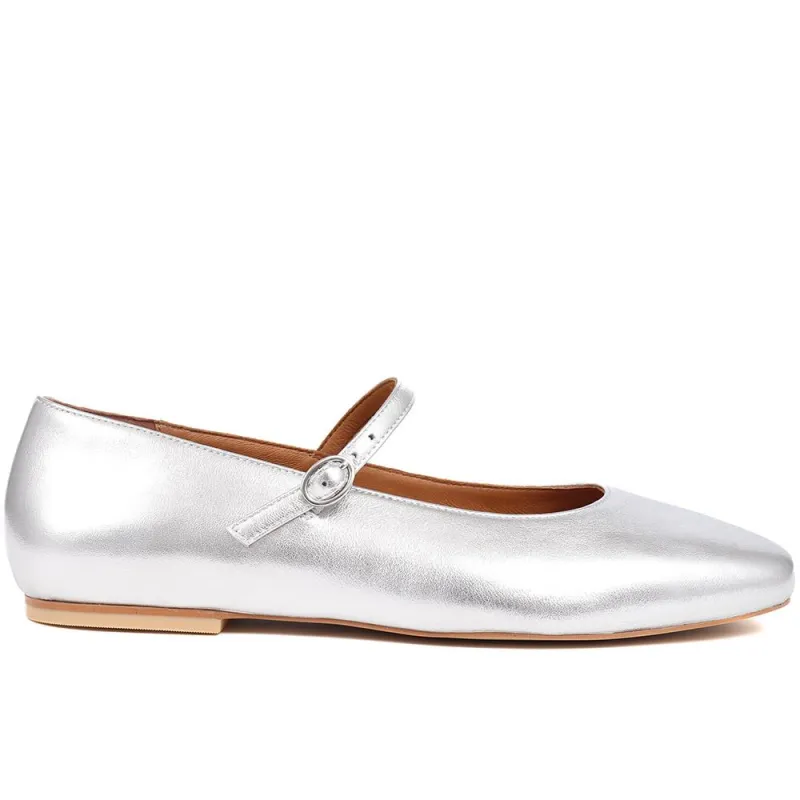 Sonnet Mary Janes  - SONNET / 325 143 - Silver sold by Jones Bootmaker