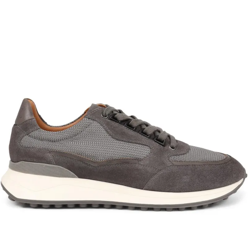 Stansted Lace-Up Trainers  - STANSTED / 325 131 - Grey sold by Jones Bootmaker