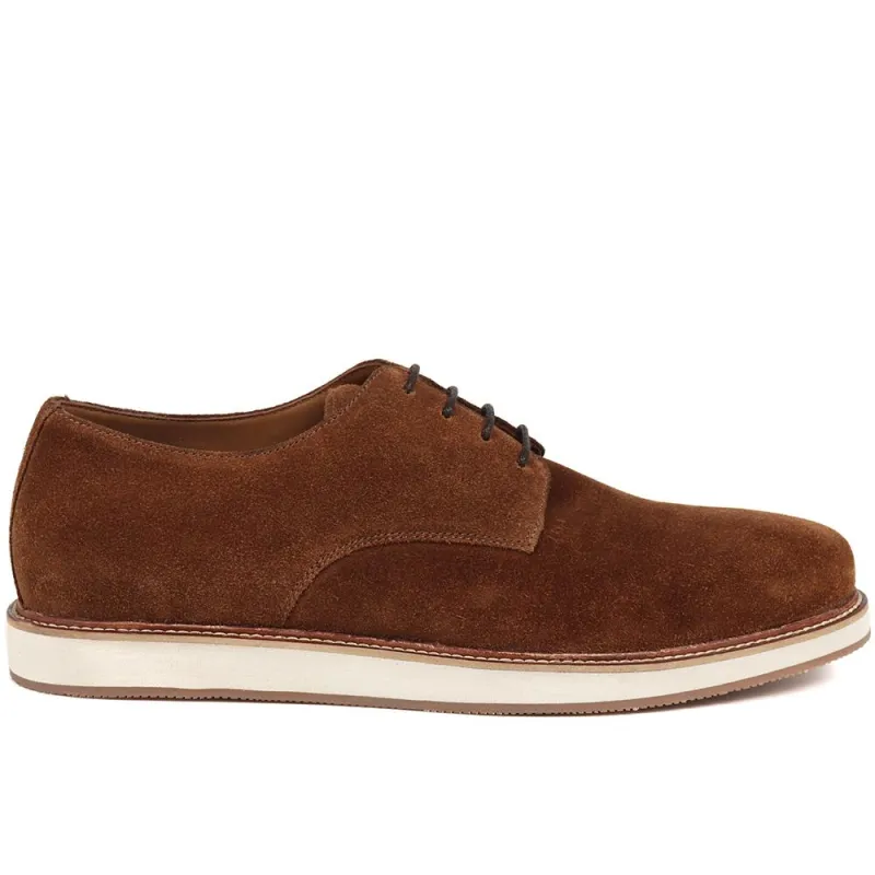 Lowen2 Suede Casual Lace-Ups  - LOWEN2 / 325 114 - Tobacco sold by Jones Bootmaker