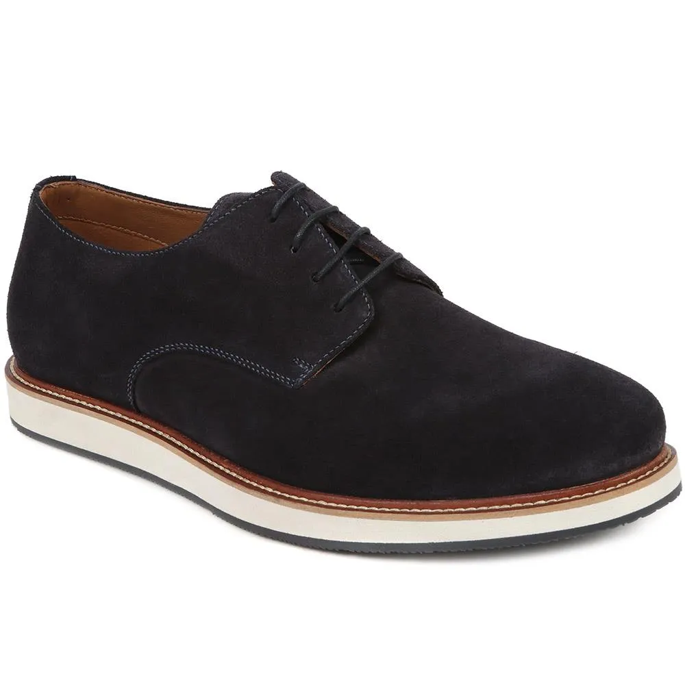 Lowen2 Suede Casual Lace-Ups - LOWEN2 / 325 114 - Navy Suede sold by Jones Bootmaker product image thumbnail 2