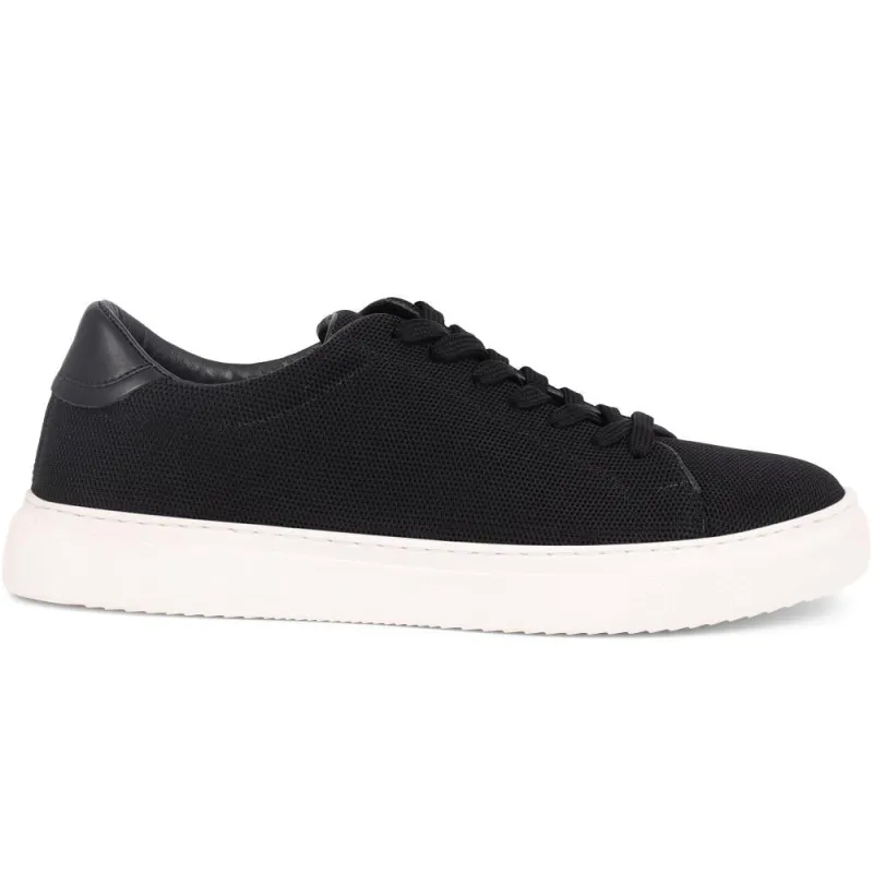 Samuele Lace-Up Trainers  - SAMUELE / 325 108 - Black sold by Jones Bootmaker