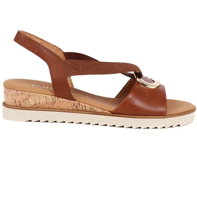 Reese Chunky Leather Sandals  - GAB39509 / 325 075 - Tan sold by Jones Bootmaker