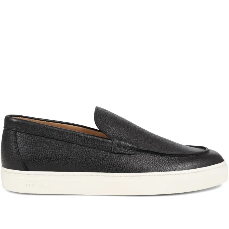Southampton Leather Trainers  - SOUTHAMPTON / 325 051 - Black sold by Jones Bootmaker