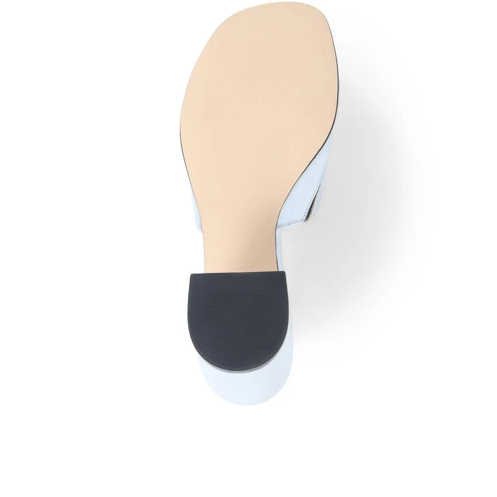 Gracey Heeled Mule Sandals - GRACEY / 325 039 - Silver sold by Jones Bootmaker product image thumbnail 4