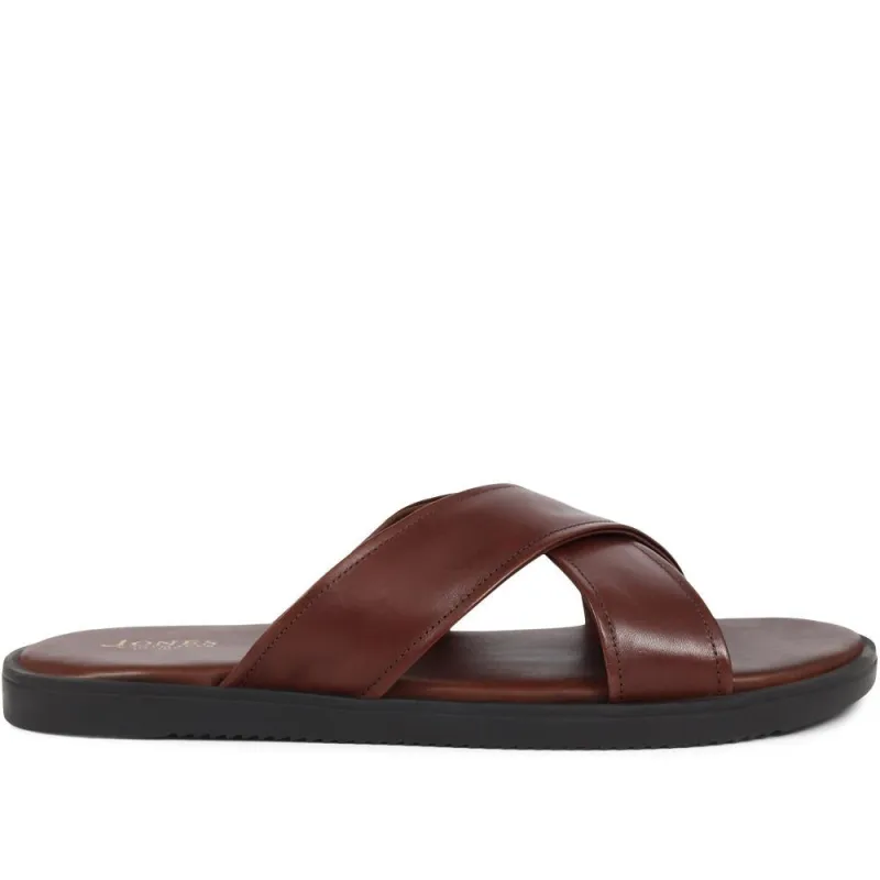 Whitehaven Leather Mules - WHITEHAVEN / 325 005 - Dark Brown sold by Jones Bootmaker