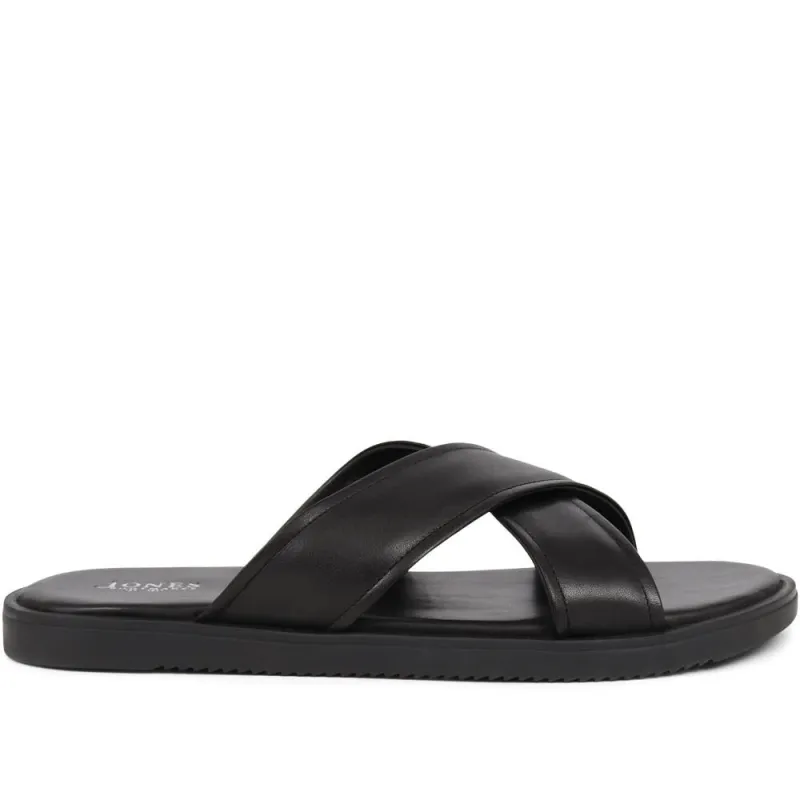 Whitehaven Leather Mules - WHITEHAVEN / 325 005 - Black sold by Jones Bootmaker