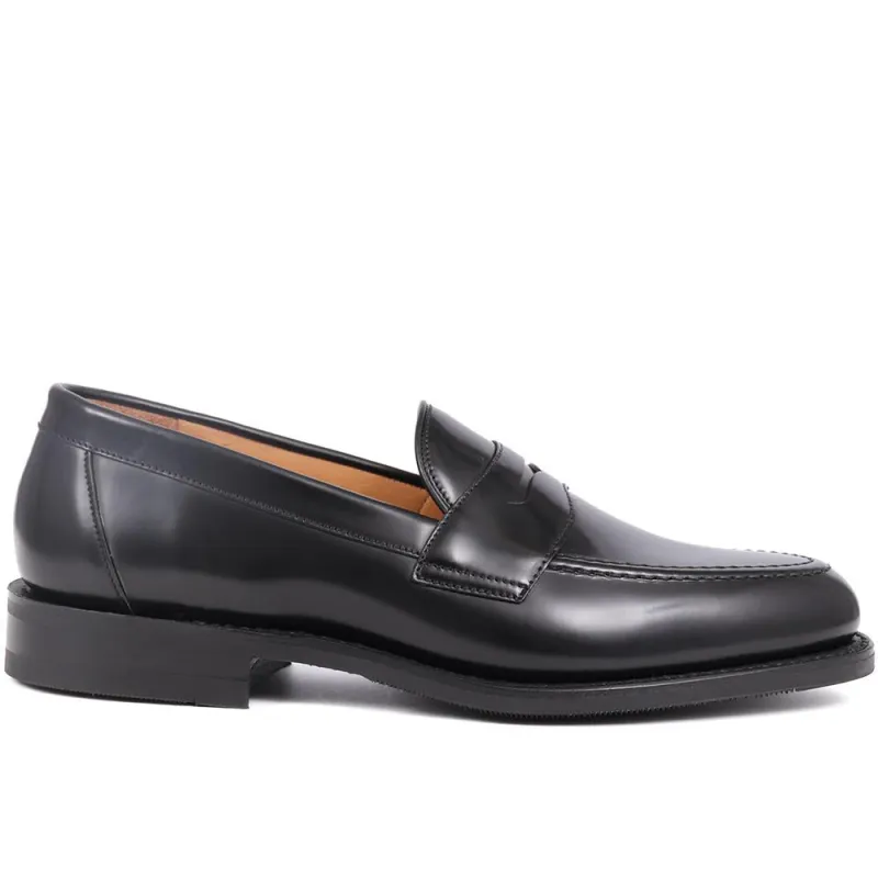 Imperial Goodyear Welted Leather Penny Loafers - IMPERIAL1 / 325 000 - Black sold by Jones Bootmaker