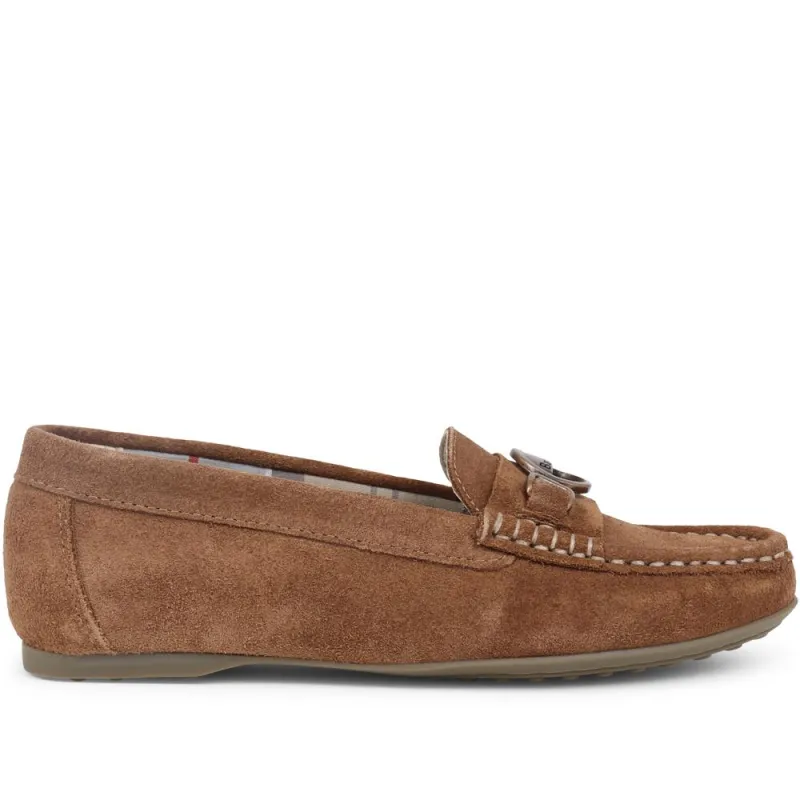 Barbour Leather Driving Shoes - BARBR39510 / 324 823 - Nougat made by Barbour