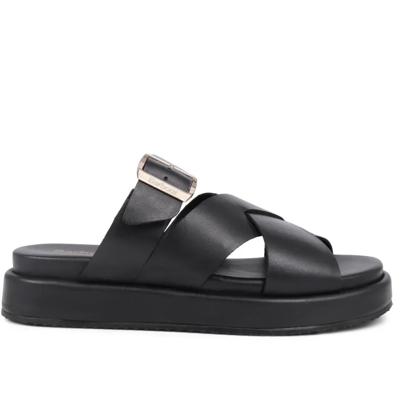 Barbour Annalise Leather Mule Sandals - BARBR39508 / 324 822 - Black sold by Jones Bootmaker