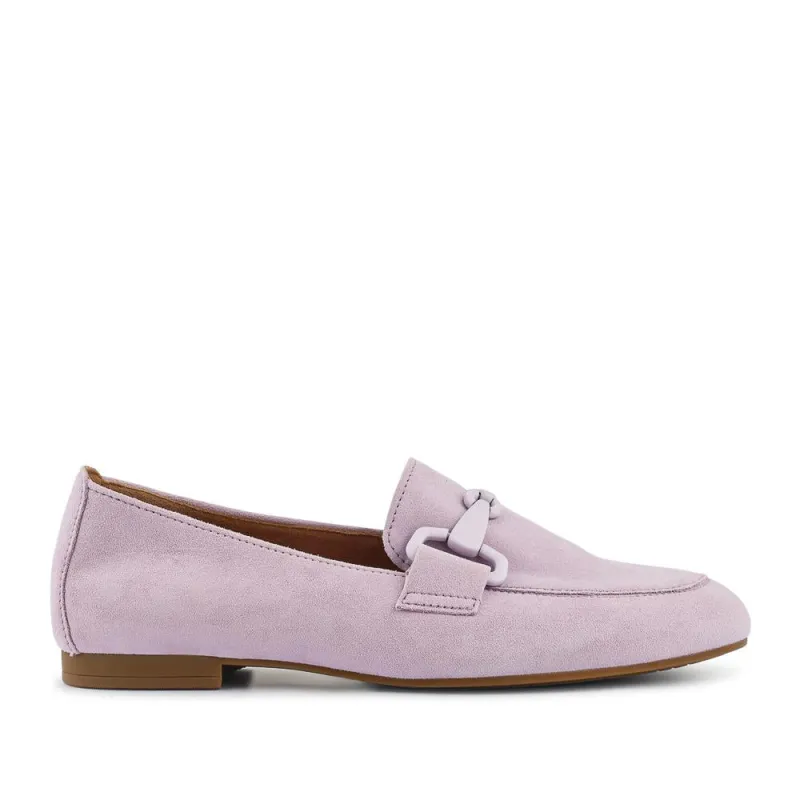 Jangle Gabor Suede Buckle Loafers - GAB37500 / 323 288 - Lilac sold by Jones Bootmaker