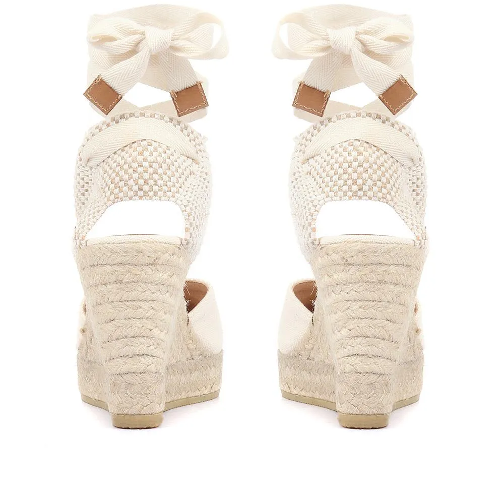 Alyssa Wedge Espadrille Sandals - ALYSSA / 320 328 - Beige sold by Jones Bootmaker product image thumbnail 3