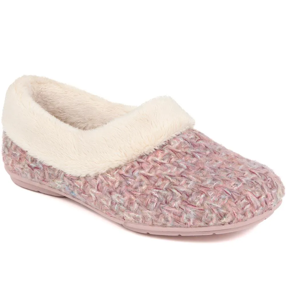Faux-Fur-Lined Slippers - CARIANA / 324 749 - Pink sold by Jones Bootmaker product image thumbnail 2