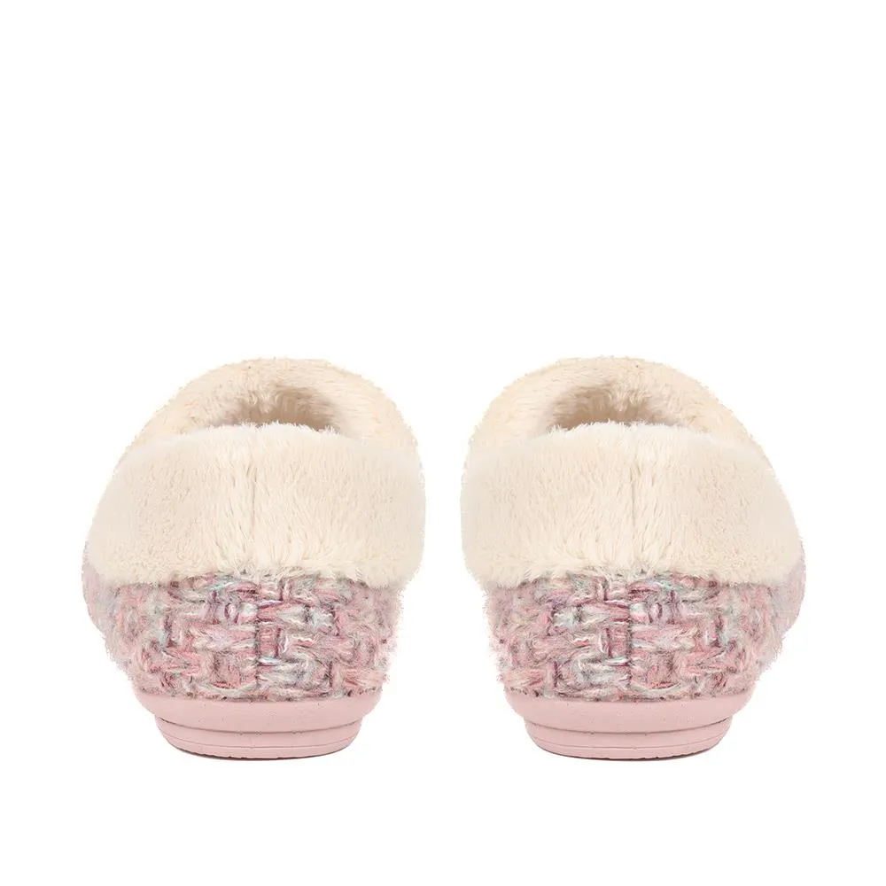 Faux-Fur-Lined Slippers - CARIANA / 324 749 - Pink sold by Jones Bootmaker product image thumbnail 3