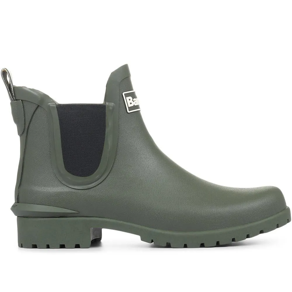 Wilton Wellie Ankle Boots - BARBR28514 / 313 961 - Olive sold by Jones Bootmaker