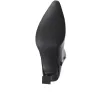 Knee-High Leather Heeled Boots - SIBILLA / 324 558 - Black Croc sold by Jones Bootmaker