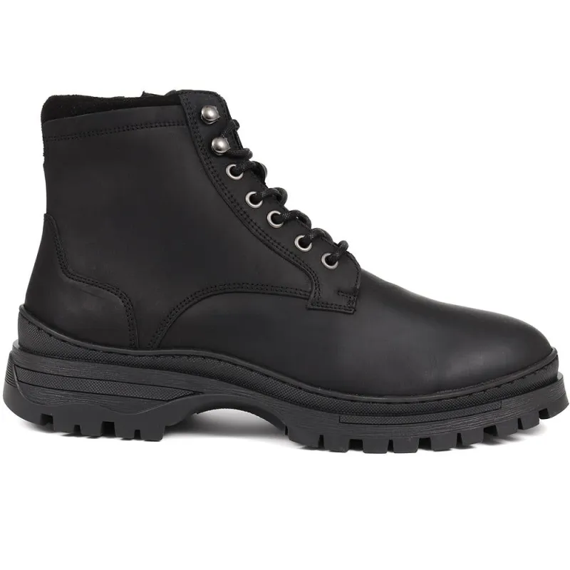 Dexton Leather Ankle Boots - DEXTON / 324 498 - Black sold by Jones Bootmaker