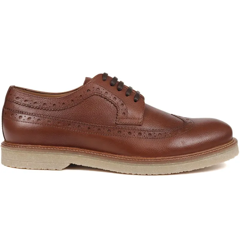 Lake Chunky Sole Brogues - LAKE / 324 396 - Tan sold by Jones Bootmaker