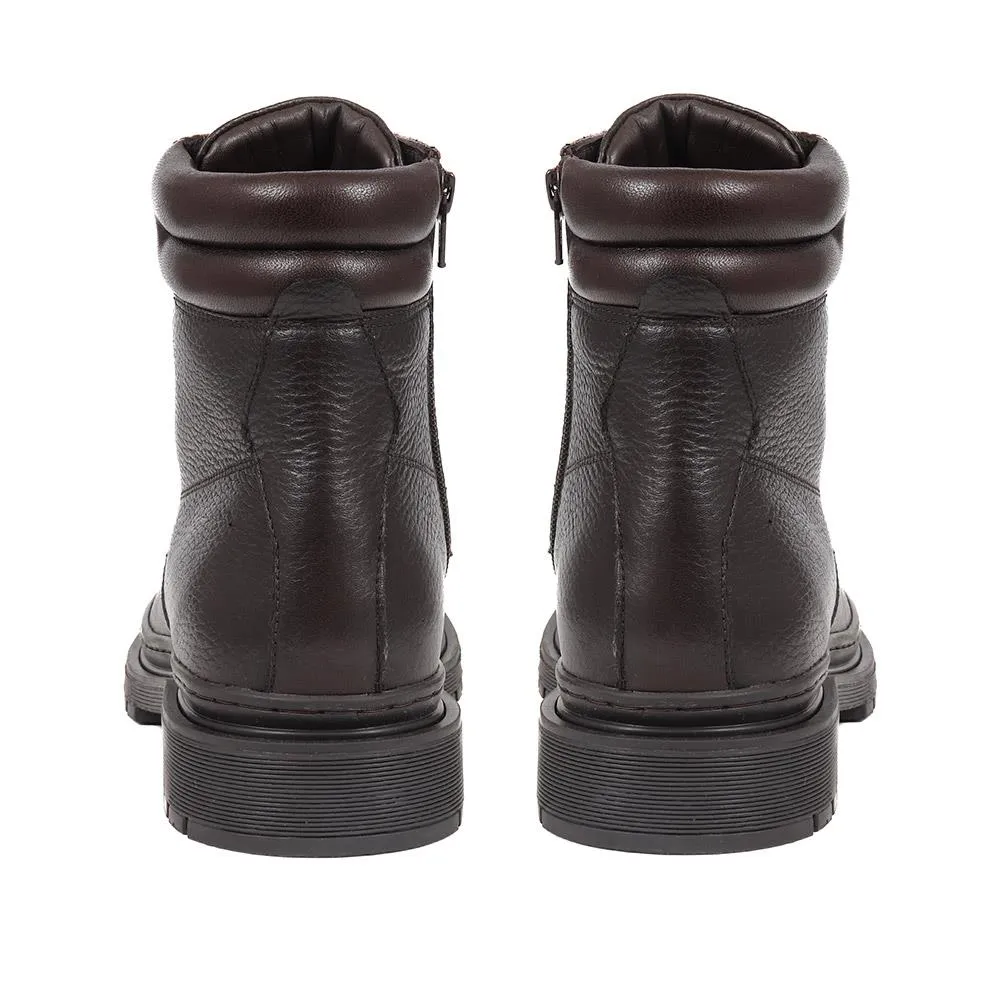 Elio Leather Lace Up Boots - ELIO / 324 398 - Brown sold by Jones Bootmaker product image thumbnail 3