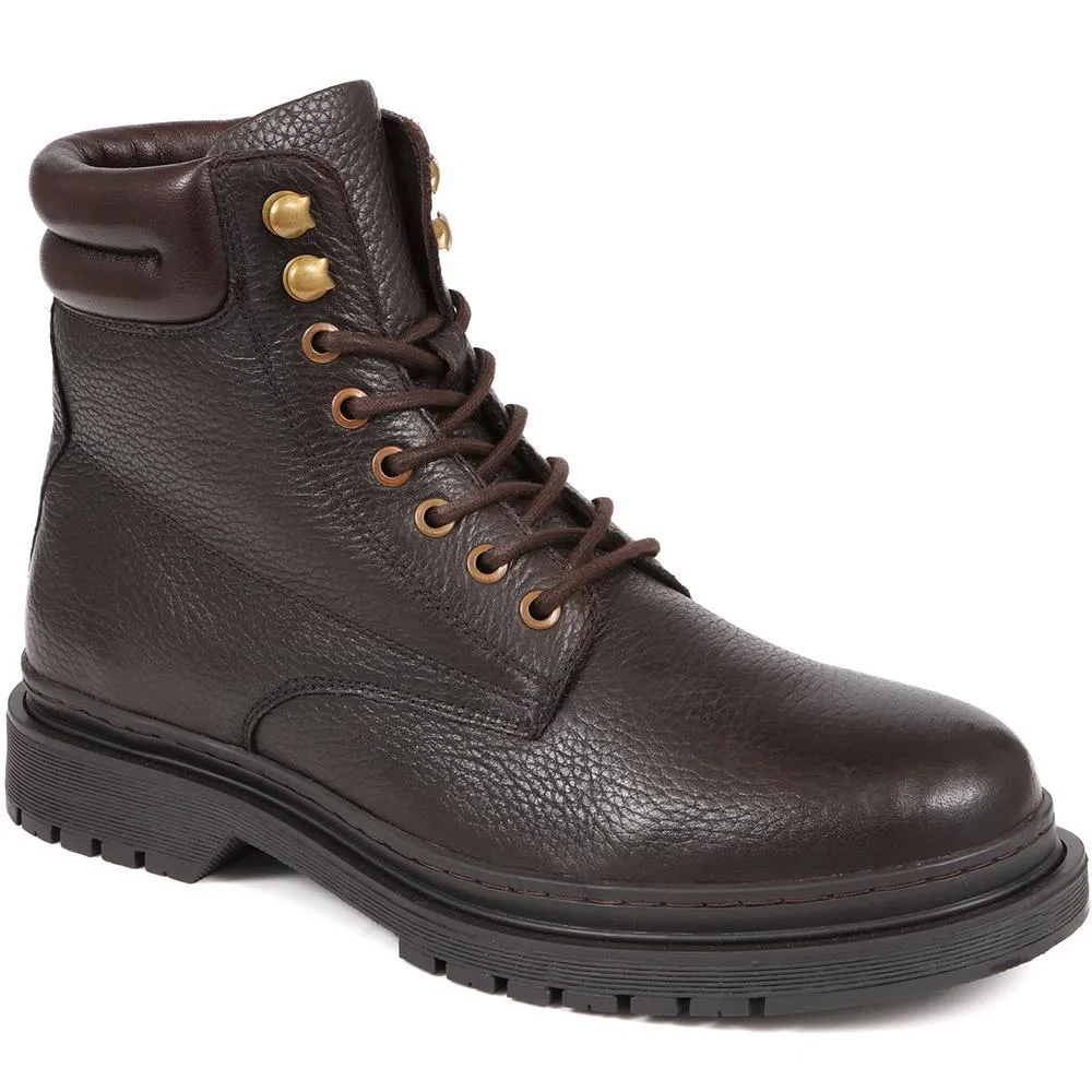 Elio Leather Lace Up Boots - ELIO / 324 398 - Brown sold by Jones Bootmaker product image thumbnail 2
