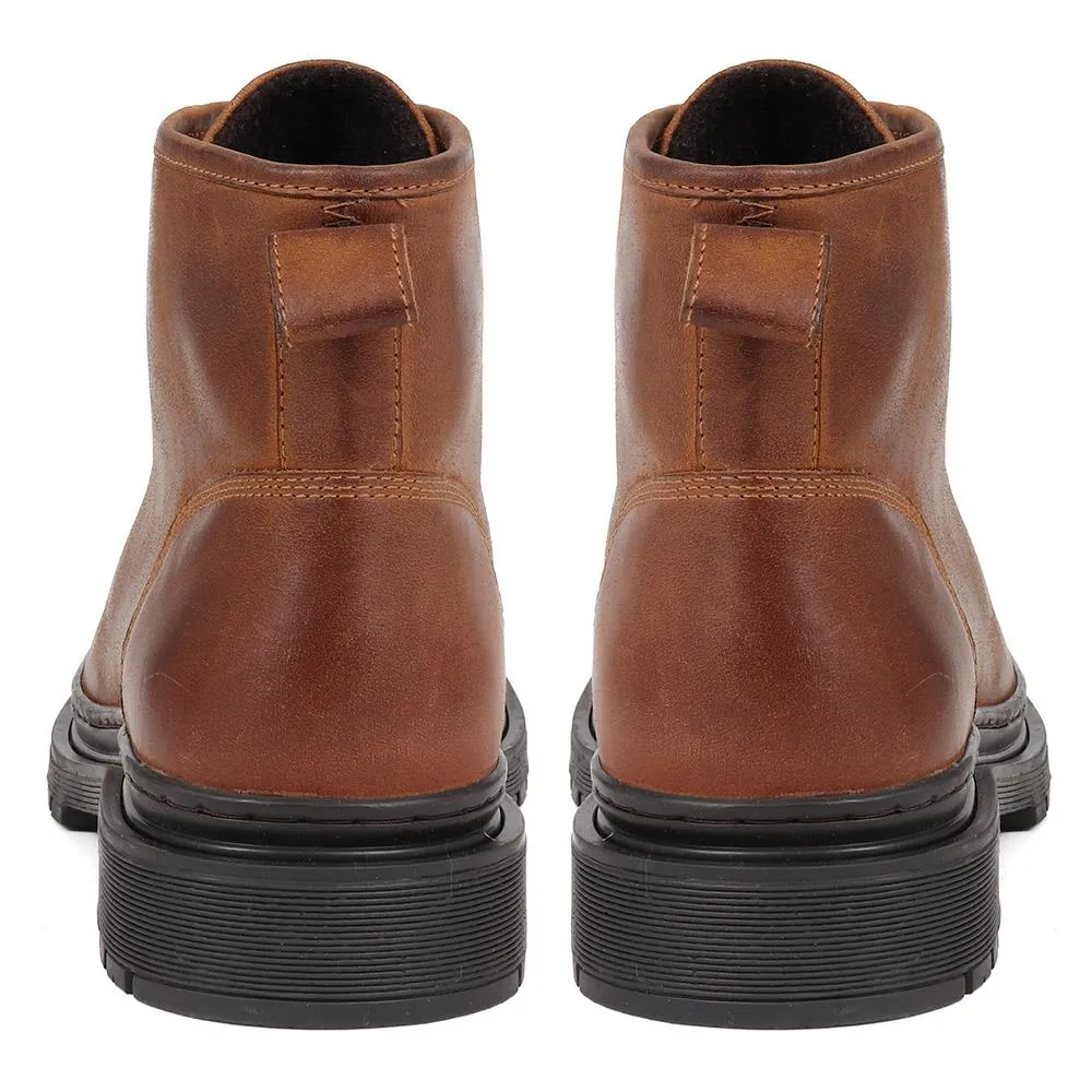 Denzel Leather Lace Up Boots - DENZEL / 324 394 - Tan sold by Jones Bootmaker product image thumbnail 3