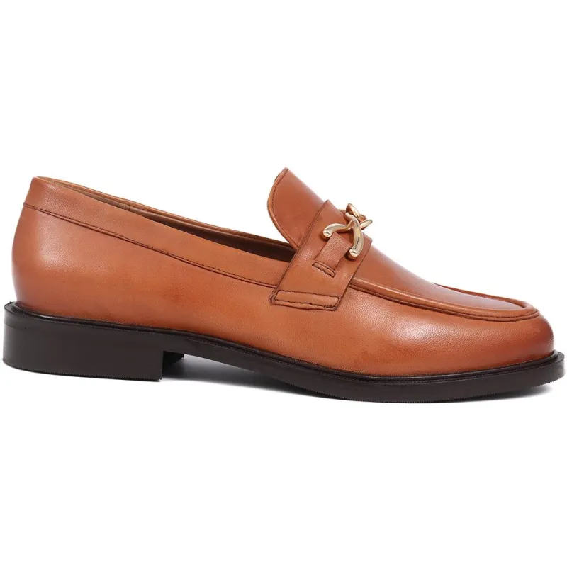 MARI Leather Loafers - MARI / 324 373 - Tan sold by Jones Bootmaker