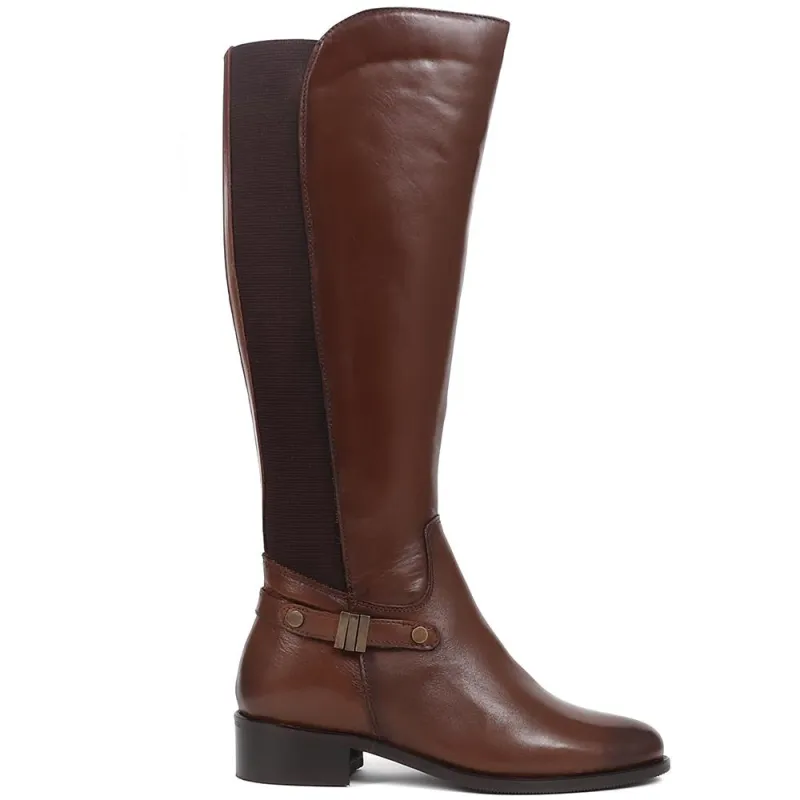 Serina Leather Calf Boots - SERINA / 324 338 - Tan sold by Jones Bootmaker