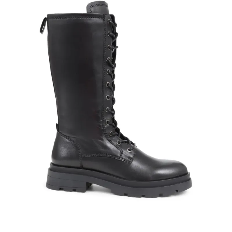 Mika Leather Lace-Up Boots - MIKA / 324 325 - Black sold by Jones Bootmaker