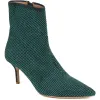Jewelled Leather Heeled Boots - KHIARA / 324 334 - Green sold by Jones Bootmaker