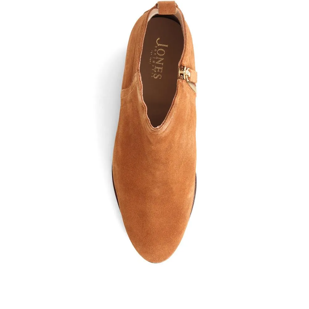 Florie Heeled Leather Ankle Boots - FLORIE / 324 290 - Cognac sold by Jones Bootmaker product image thumbnail 5