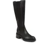 Domenica Leather Knee Length Boots - DOMENICA / 324 253 - Black sold by Jones Bootmaker