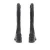 Domenica Leather Knee Length Boots - DOMENICA / 324 253 - Black sold by Jones Bootmaker