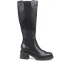 Domenica Leather Knee Length Boots - DOMENICA / 324 253 - Black sold by Jones Bootmaker