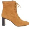 Lorah Leather Lace-Up Boots - LORAH / 324 248 - Cognac sold by Jones Bootmaker