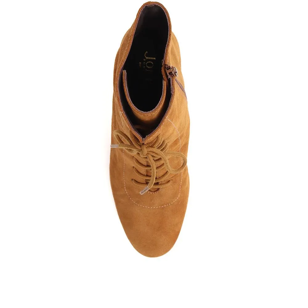 Lorah Leather Lace-Up Boots - LORAH / 324 248 - Cognac sold by Jones Bootmaker product image thumbnail 5