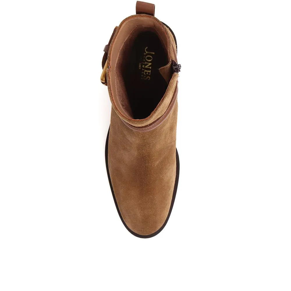 Lisabet Leather Buckle Strap Ankle Boots - LISABET / 324 249 - Tobacco sold by Jones Bootmaker product image thumbnail 5